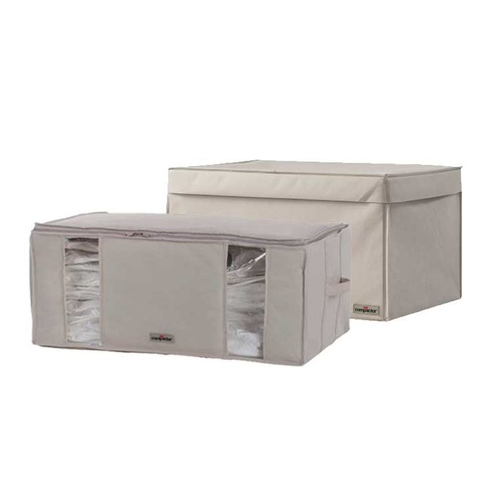 Lot Compactor "2.0" sous-vide : coffre rigide XL + housse souple XXL 1 Compactor