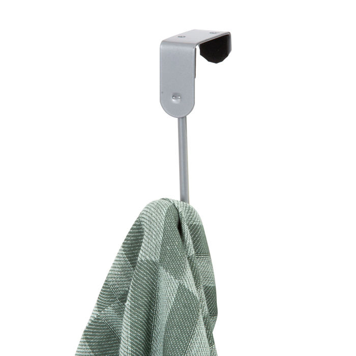 Patère de porte métal 1 crochet bois "Uno" 5 Compactor