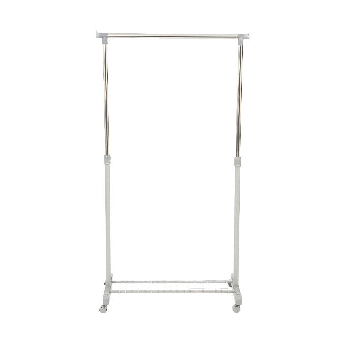 Portant gris à roulettes hauteur réglable avec étagère "Loft" 2 Compactor