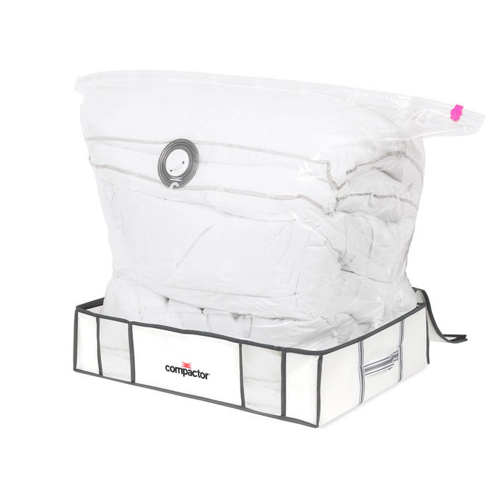 Lot de 3 housses souples sous-vide Compactor blanches "Life" L 2 Compactor