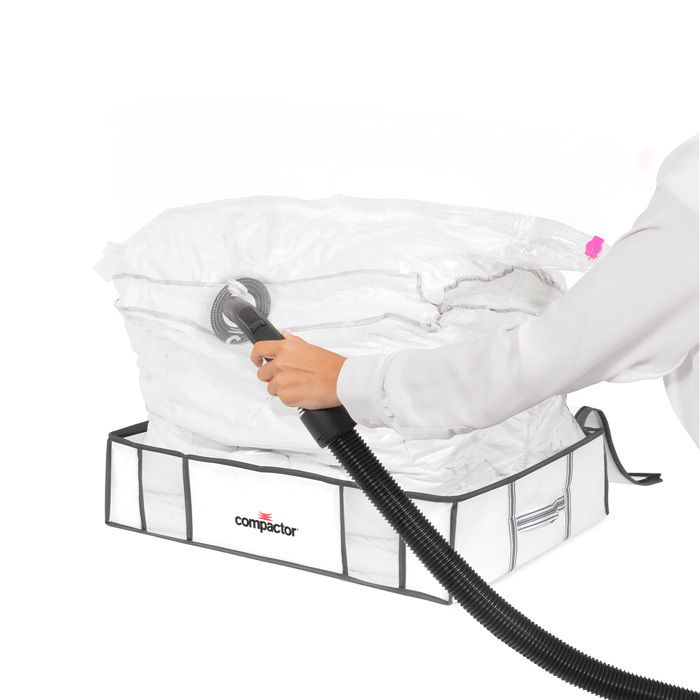 Lot de 5 housses souples sous-vide Compactor blanches "Life" L 3 Compactor