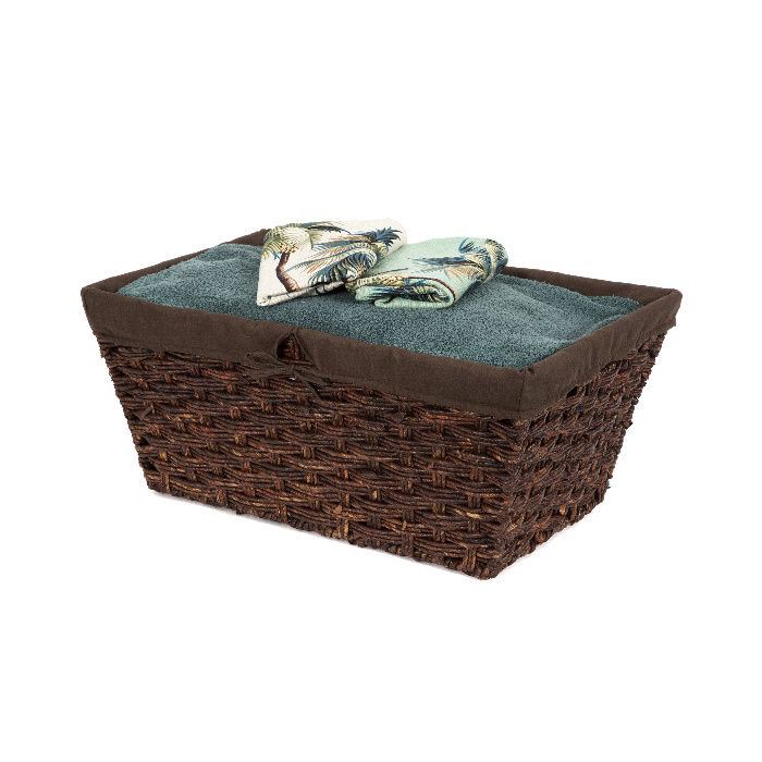 Panier de rangement rectangulaire marron "Holva" 4 Compactor