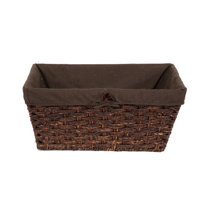 Panier de rangement rectangulaire marron "Holva" 2 Compactor