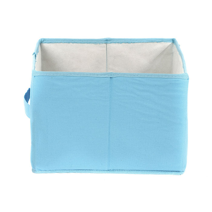 Cube de rangement en tissu bleu turquoise 2 Compactor