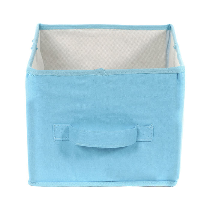 Cube de rangement en tissu bleu turquoise 3 Compactor