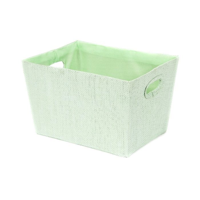 Panier de rangement rectangulaire vert "Lili" 1 Compactor