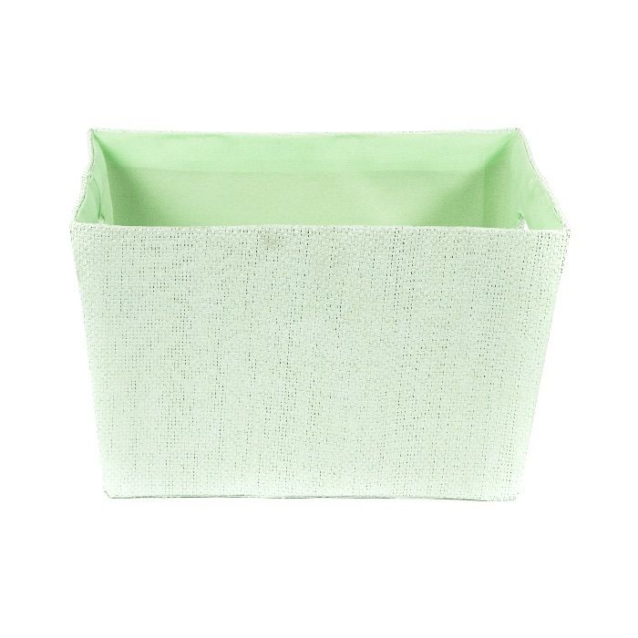 Panier de rangement rectangulaire vert "Lili" 2 Compactor