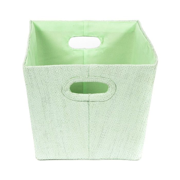 Panier de rangement rectangulaire vert "Lili" 3 Compactor