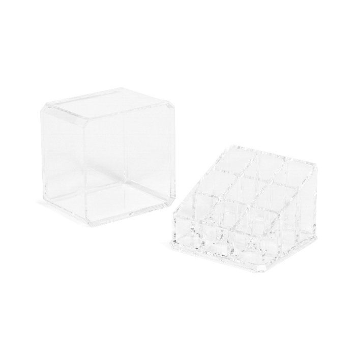 Rangement maquillage pour rouge à lèvres et accessoires transparent 3 Compactor