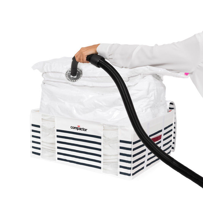 Housse souple sous-vide Compactor bleue et blanche "Marinière" XXL 2 Compactor