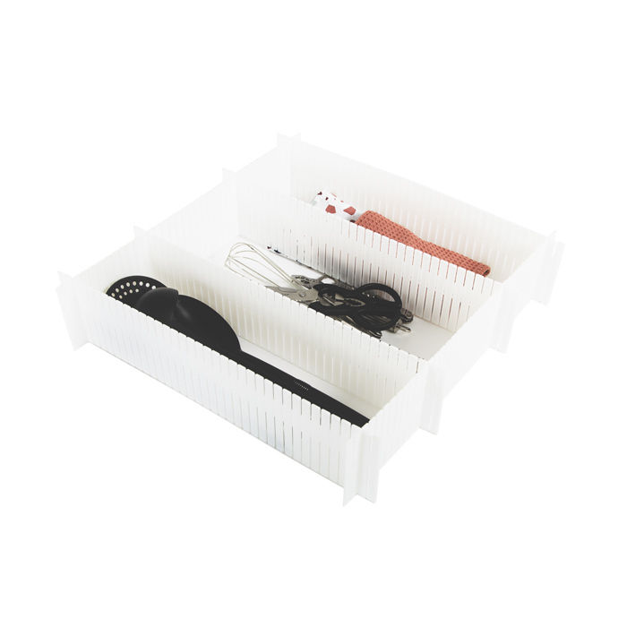 Organisateur de tiroir modulable blanc "Free" 6 Compactor