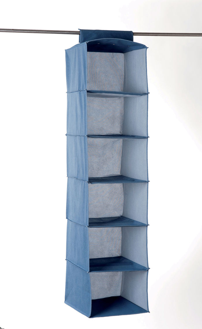 Étagère souple à suspendre 6 niveaux bleue "Denim" 1 Compactor