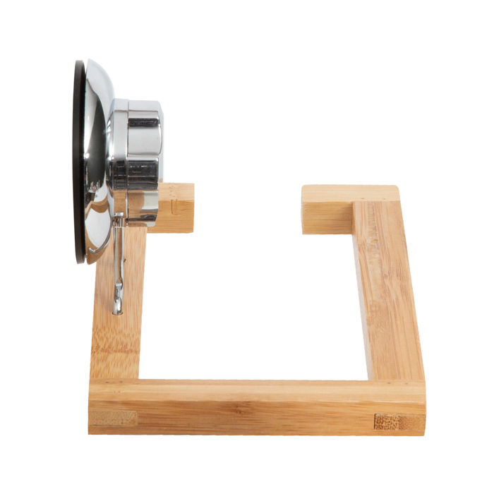 Porte-papier hygiénique à ventouse "Bestlock" en bambou "Spa" 3 Compactor