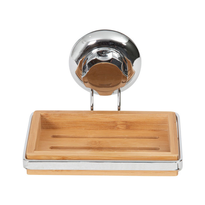 Porte-savon à ventouse "Bestlock" en bambou "Spa" 2 Compactor