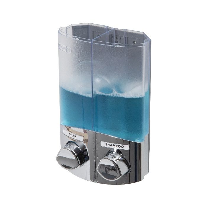 Distributeur de savon mural double chromé "Duo" 6 Compactor