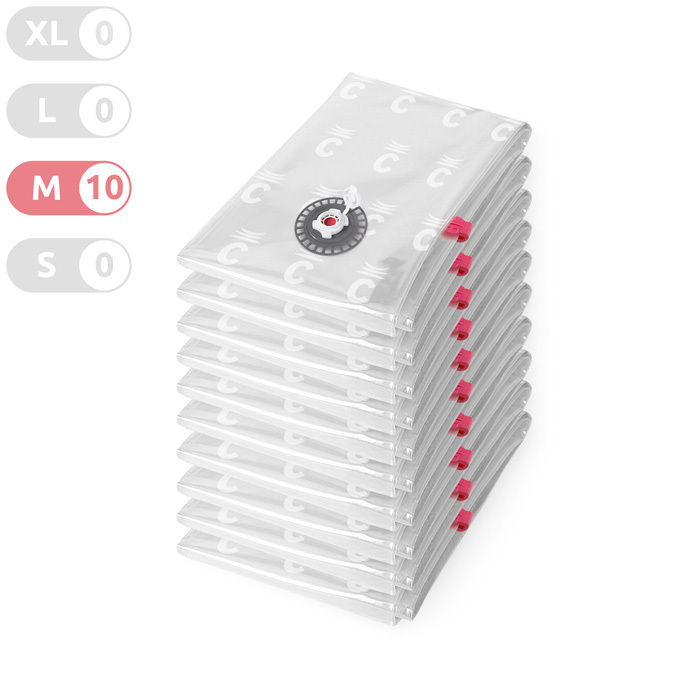 Lot de 10 sacs de compression Aspispace taille M  1 Compactor