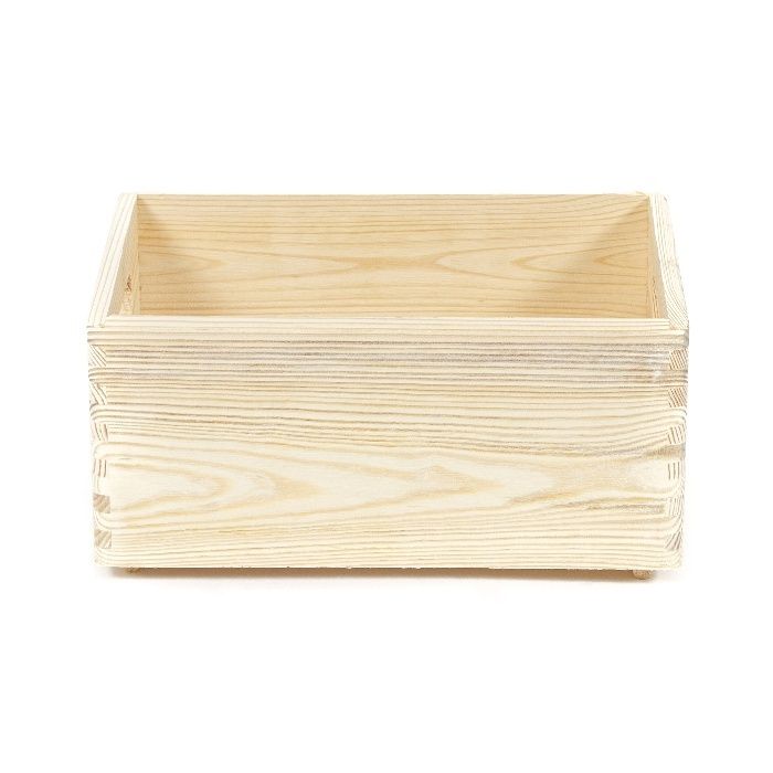 Casier de rangement rectangulaire en pin naturel "Box" S 2 Compactor