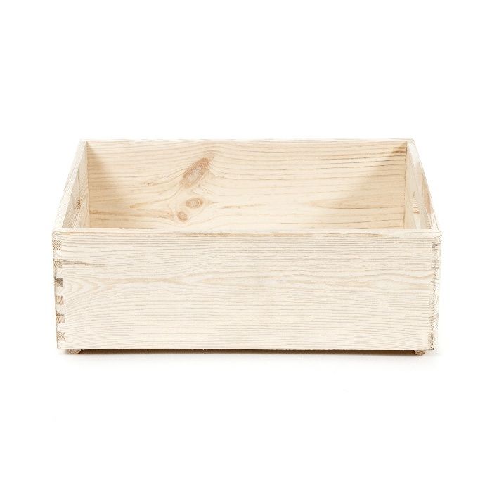 Casier de rangement rectangulaire en pin naturel "Box" M 2 Compactor