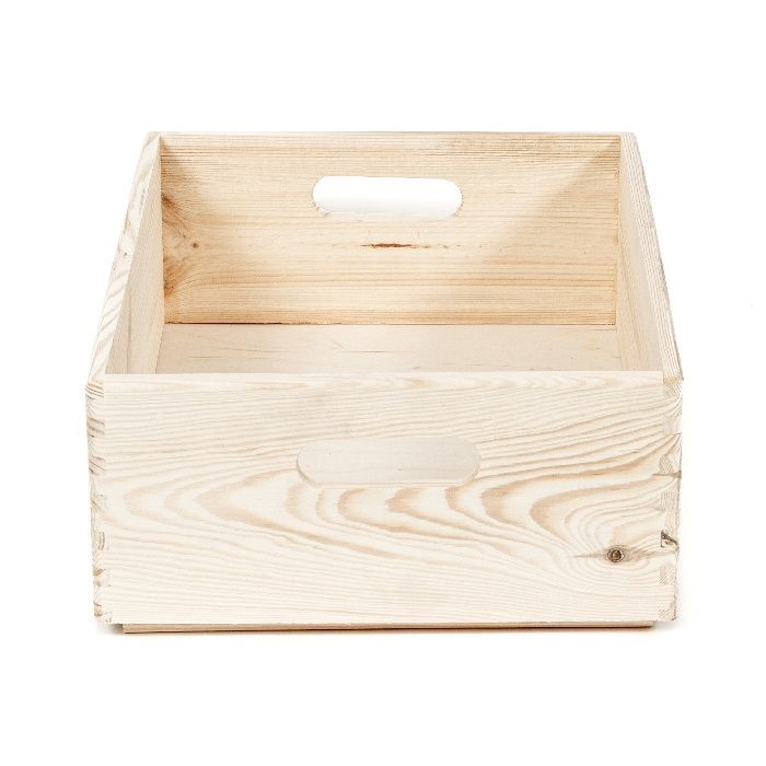 Casier de rangement rectangulaire en pin naturel "Box" M 3 Compactor