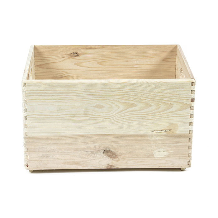Casier de rangement rectangulaire en pin naturel "Box" L 2 Compactor