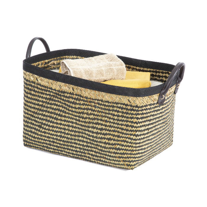 Panier de rangement marron et noir "Padang" L 4 Compactor