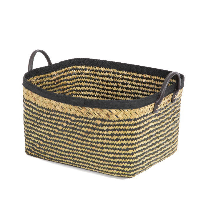 Panier de rangement marron et noir "Padang" L 1 Compactor