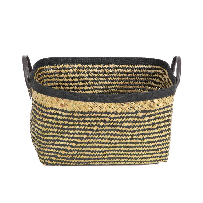 Panier de rangement marron et noir "Padang" L 2 Compactor