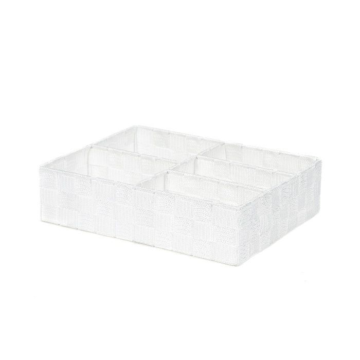 Organisateur de tiroir 5 compartiments rigide blanc "Stan" 1 Compactor