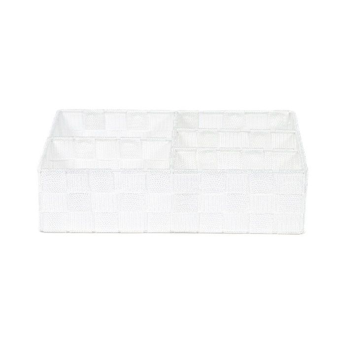 Organisateur de tiroir 5 compartiments rigide blanc "Stan" 2 Compactor