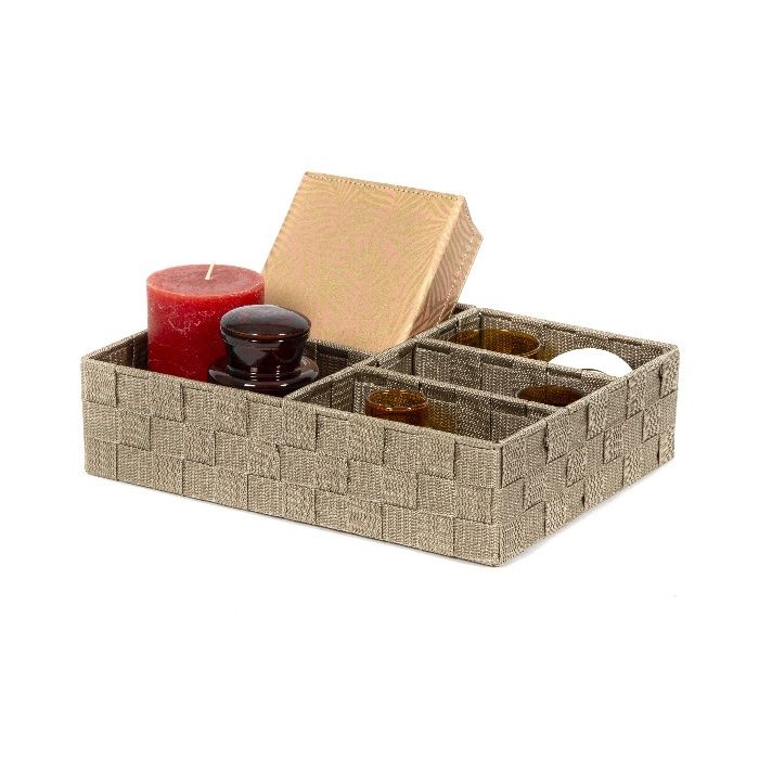 Organisateur de tiroir 5 compartiments rigide taupe "Stan" 4 Compactor