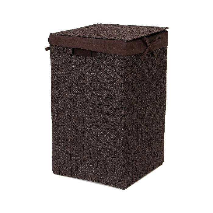 Panier à linge carré marron "Stan" 1 Compactor
