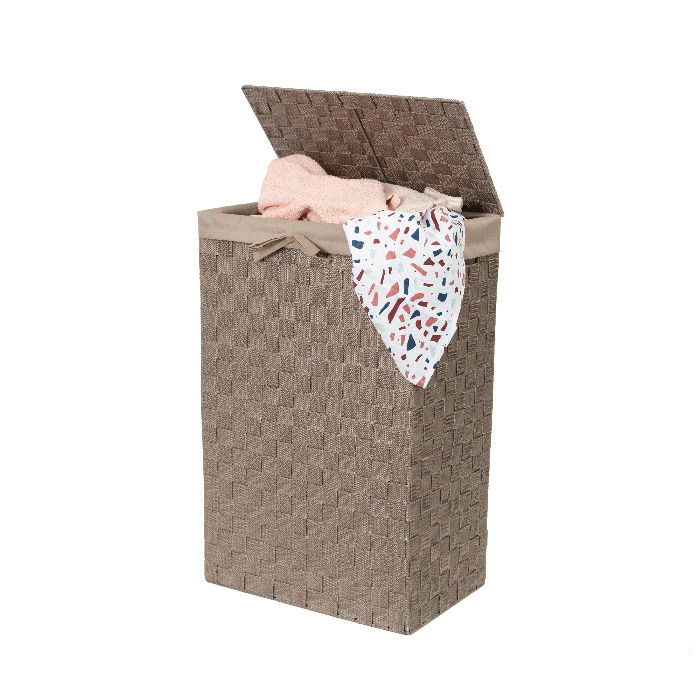 Panier à linge rectangulaire taupe "Stan" 4 Compactor
