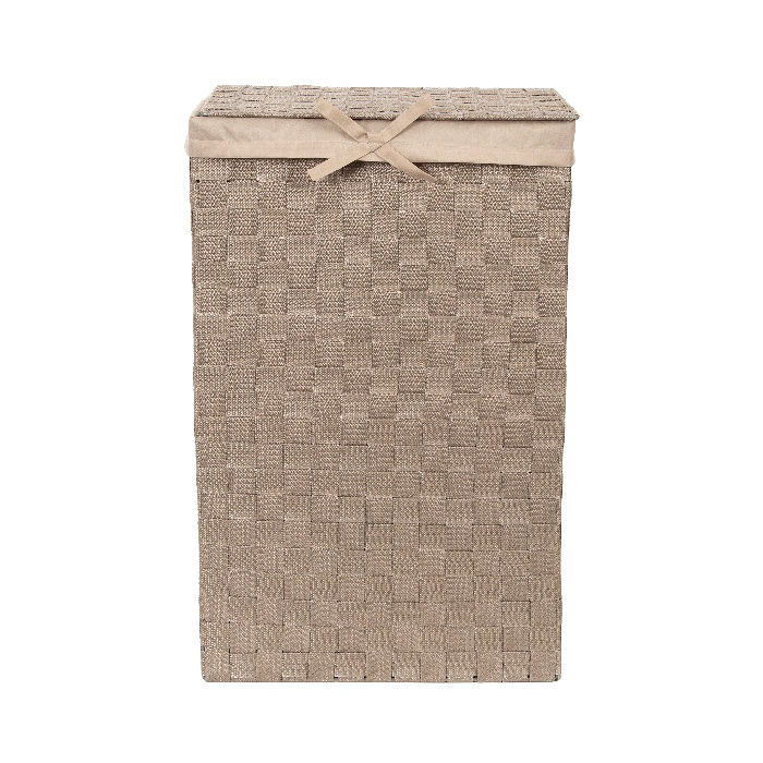 Panier à linge rectangulaire taupe "Stan" 2 Compactor