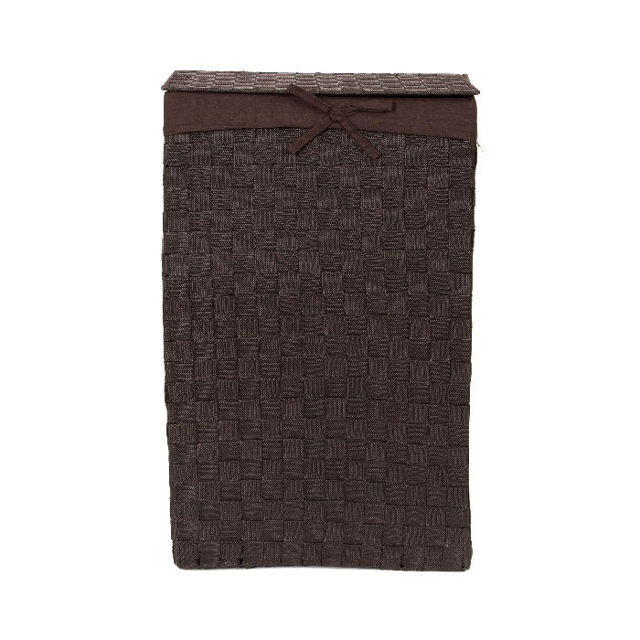 Panier à linge rectangulaire marron "Stan" 2 Compactor