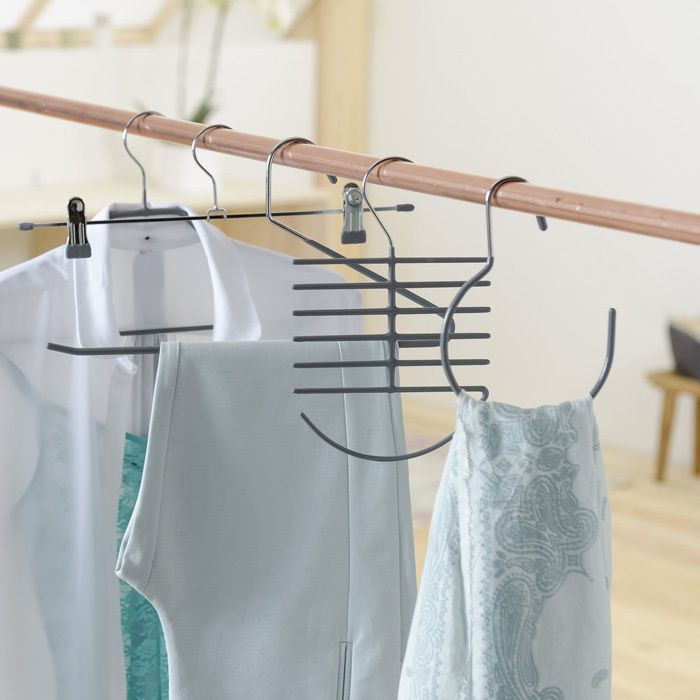 Cintre porte-écharpes gris "Sticky" 4 Compactor