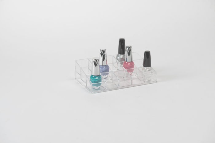 Rangement maquillage pour vernis 15 compartiments transparent 1 Compactor