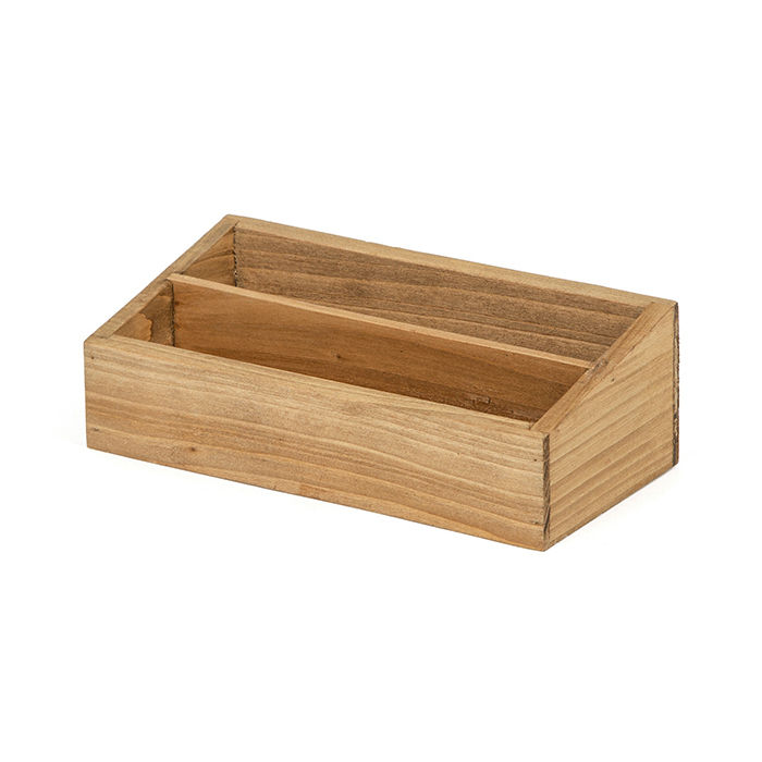 Casier de rangement 2 compartiments en bois "Vintage" 1 Compactor