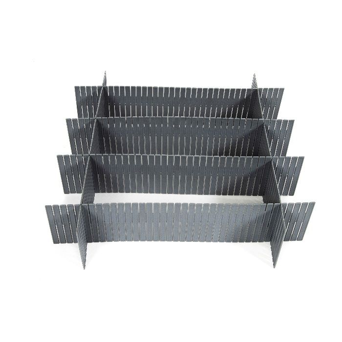 Organisateur de tiroir modulable gris "Free" 6 Compactor