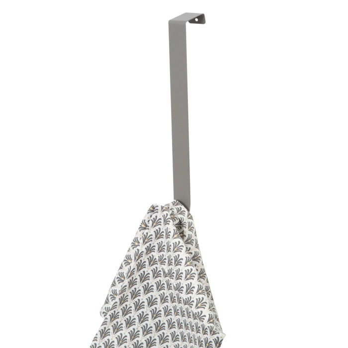 Patère de porte grise 1 crochet "Solo" 5 Compactor