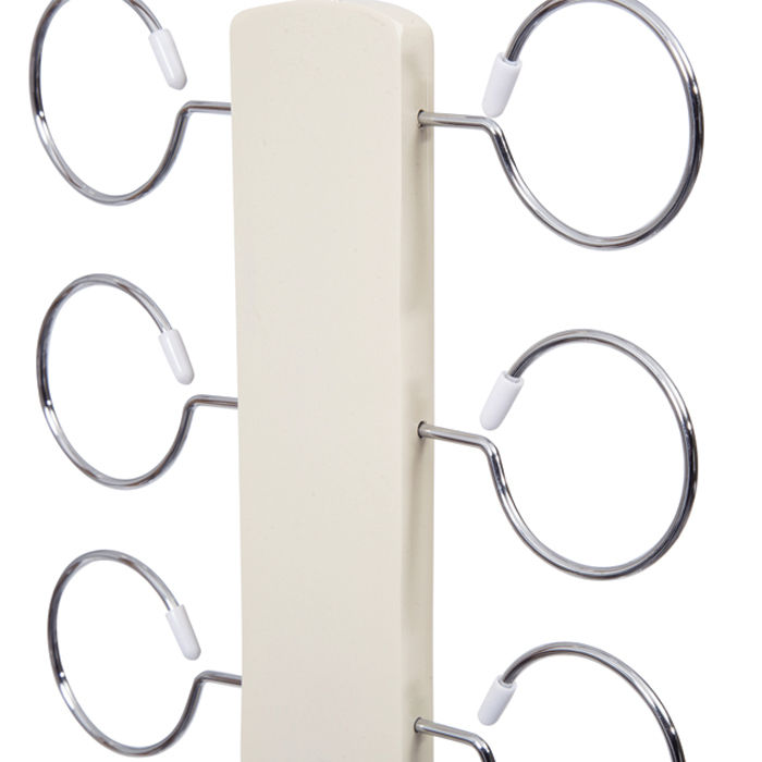 Cintre porte-foulards blanc «Scarf» 2 Compactor