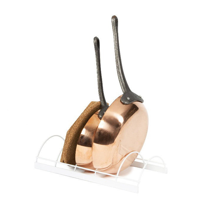 Egouttoir à vaisselles pour couvercles et poêles blanc 3 Compactor