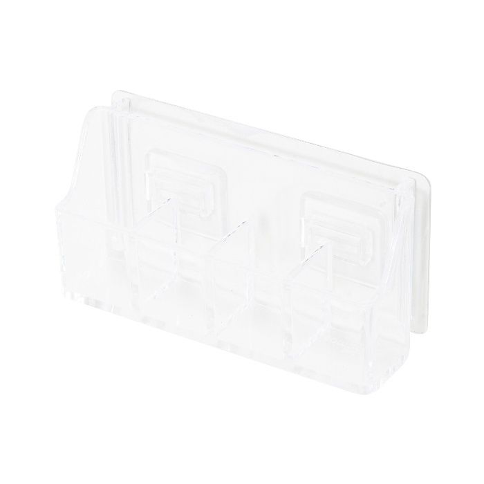 Rangement mural auto-adhésif pour maquillage 4 compartiments "Vision" 1 Compactor