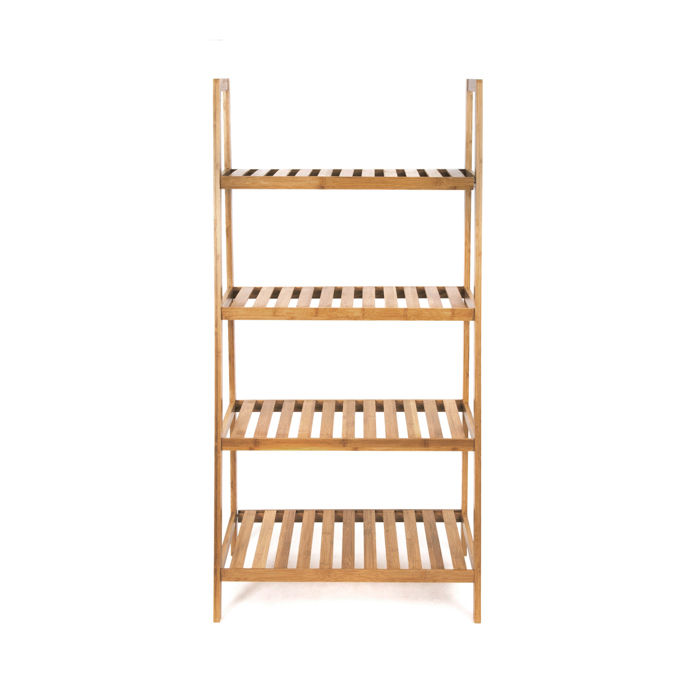 Etagère 4 niveaux en bambou "Riga" 2 Compactor