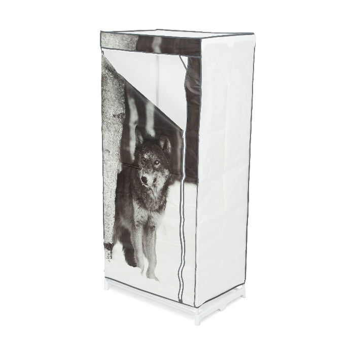 Armoire penderie grise "Loup" 1 Compactor
