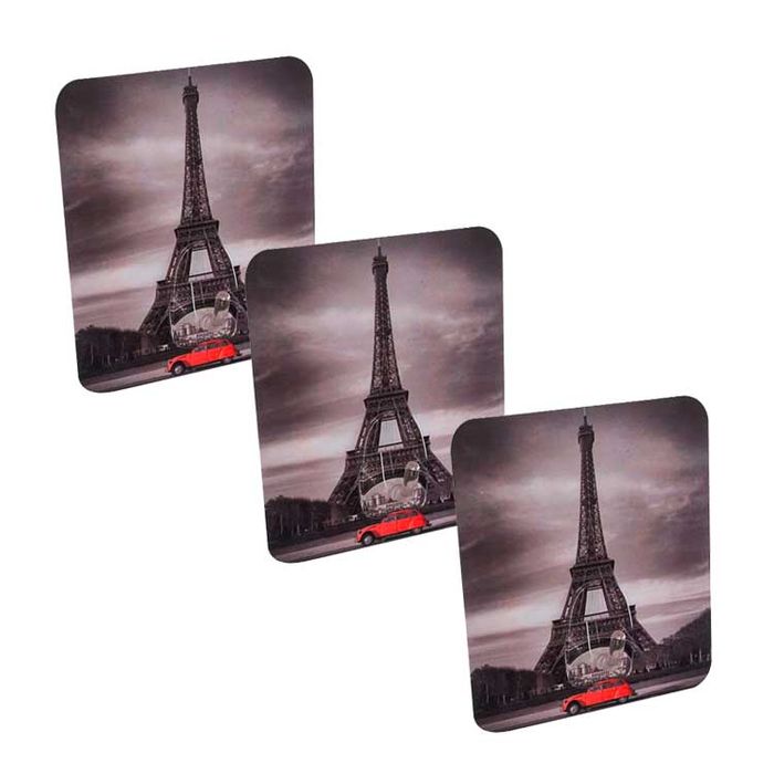 Lot de 3 crochets auto-adhésifs repositionnables "Paris" 1 Compactor