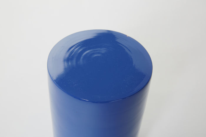 Pot en bambou laqué bleu "Danang" grand modèle 3 Compactor