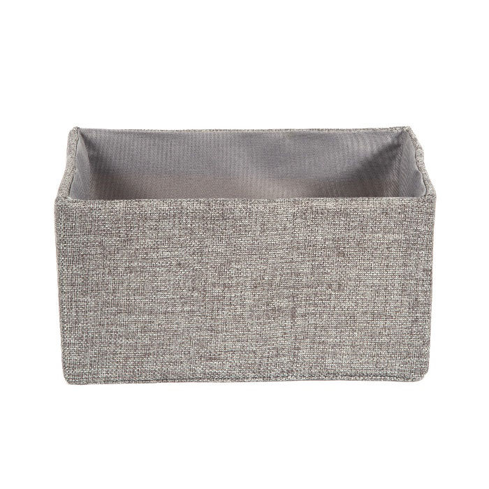Panier de rangement gris chiné "York" 2 Compactor