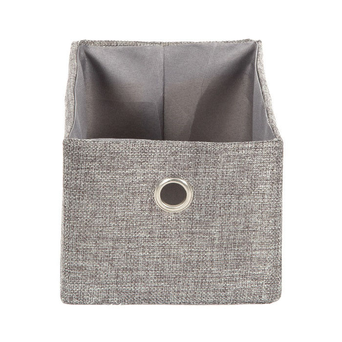 Panier de rangement gris chiné "York" 3 Compactor