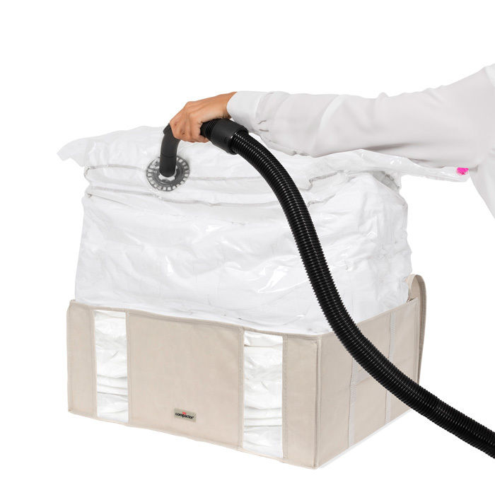 Lot de 2 housses souples sous-vide Compactor beiges "2.0" XXL 3 Compactor