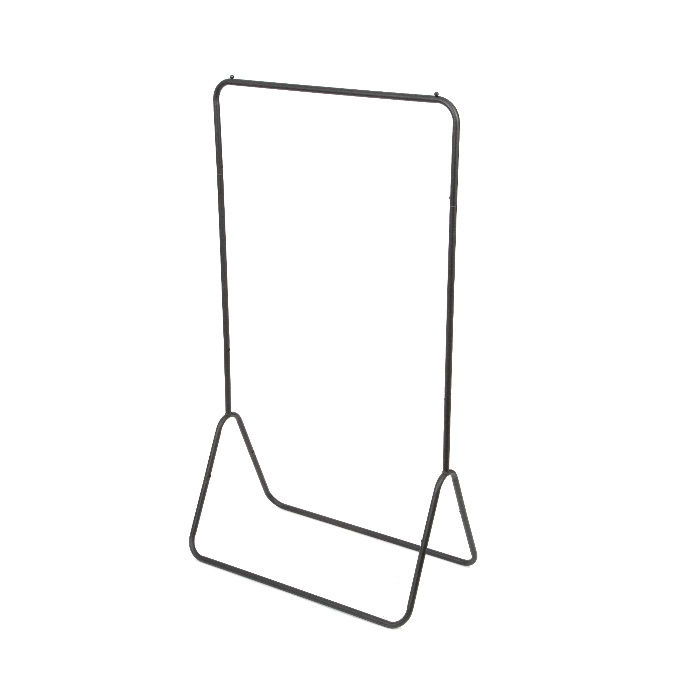 Portant noir en métal arrondi "Fyn" 1 Compactor